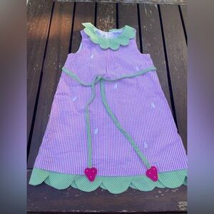 Florence Eiseman Strawberry seersucker dress